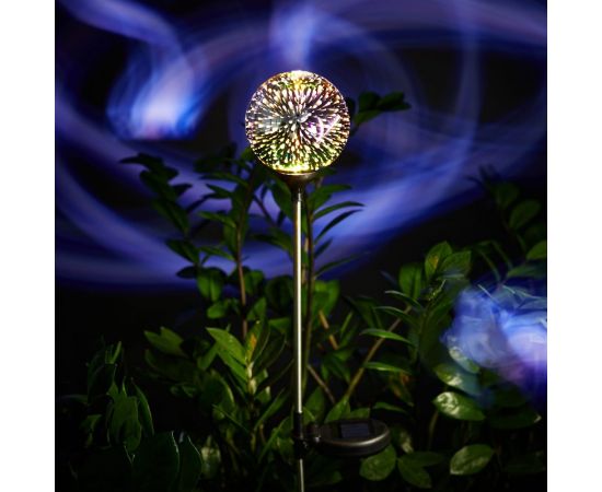 Светодиодный 3D Шар Lamper LED с солнечной панелью и аккумулятором, мультиколор 602-255 – изображение 3