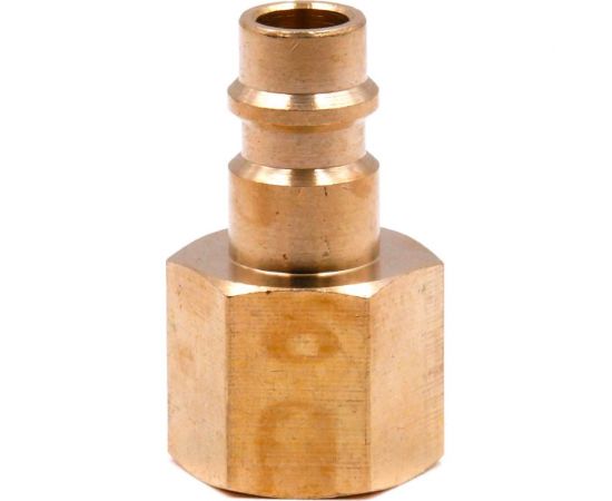 Соединение быстросъемное пневматическое HQ-PF38 «папа»-внутр. резьба 3/8" (латунь) HQ-mech УТ000002476 – изображение 3