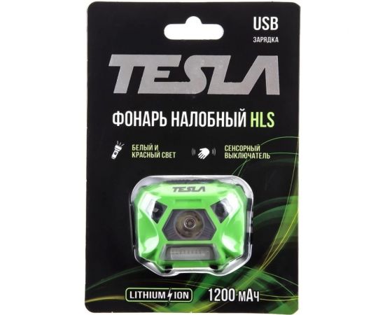 Ручной фонарь TESLA 3Вт, 140 люмен, литиевый аккумулятор, сенсор, красный свет HLS – изображение 3