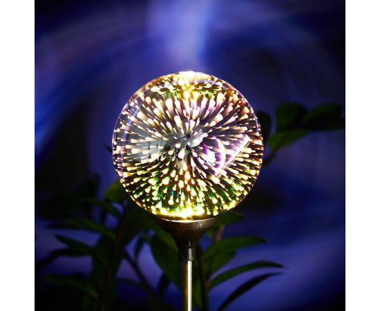 Светодиодный 3D Шар Lamper LED с солнечной панелью и аккумулятором, мультиколор 602-255 – изображение 4