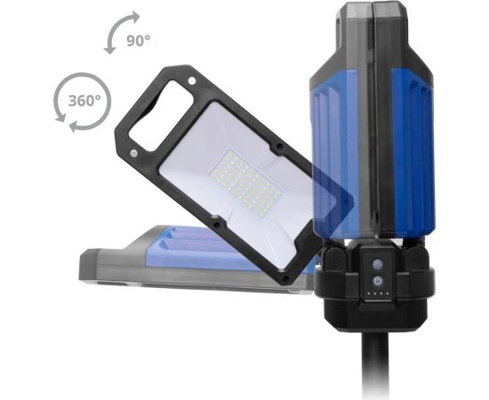 Аккумуляторная мачта освещения TopOn LED 5000 лм 7.3 B 4 Ач 29.2 Вт поворотные световые блоки, раздвижные опоры, высота 96-192 см TOP-MX5T – изображение 4