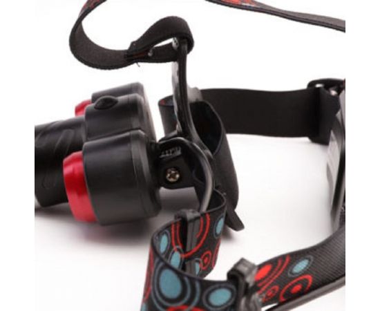 Налобный аккумуляторный фонарь Ultraflash LED5334 (3,7В, черный, 3LED, 5 Вт, фокус, 2 аккумулятор, 4 режима, USB, бокс, са) 15031 – изображение 4