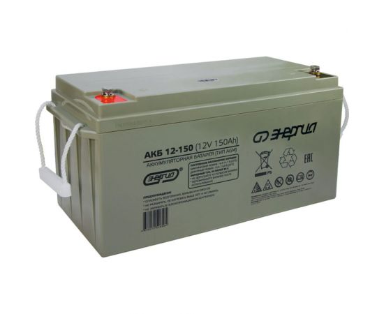 Аккумулятор АКБ 12-150 12В, 150Ач Энергия Е0201-0050 – изображение 6
