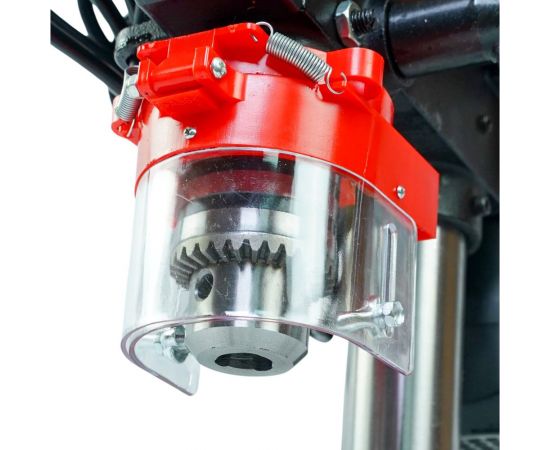 Вертикальный сверлильный станок Спец ССВ-500-16 220 В, 500 Вт, 600-2600 об/мин, 3-16 мм патрон, 5 скоростей, стол 160х160 мм, тиски в комплекте СПЕЦ-3262/370101 – изображение 6