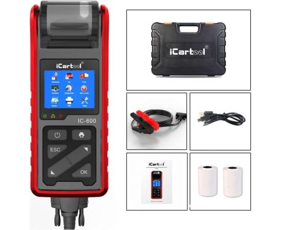 Тестер аккумуляторных батарей (АКБ) 6/12/24V iCarTool IC-600 – изображение 8