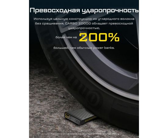Внешний аккумулятор Nitecore CARBO NB20000 Power Bank 22630 – изображение 10