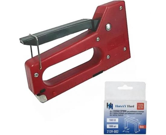 Набор степлер и скобы 8 мм HorsAY Hard 8885388 