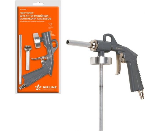 Пистолет для антигравийных и антикоррозийных составов под Евробаллон Airline с прямым соплом 50 мм ATBU050 