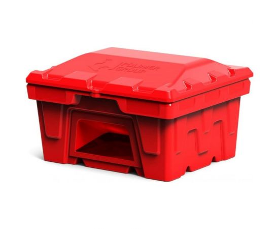Ящик POLIMER GROUP 250 л, с крышкой и дозатором, цвет красный FB22505 