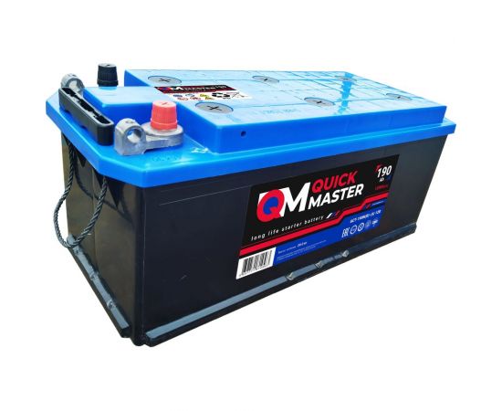 Автомобильная аккумуляторная батарея Quick Master АКБ sp 6ст-190 (R)-(4) 1200a 4657771814563 