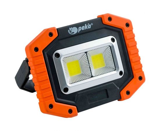 Аккумуляторный рабочий фонарь Peka работа от аккумуляторов и батареек W032 