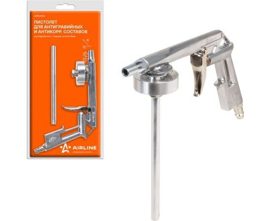 Пистолет для антигравийных и антикоррозийных составов под Евробаллон Airline с прямым соплом 25 мм ATBU053 