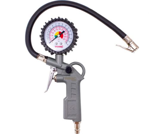 Пистолет для подкачки шин WMC TOOLS с аналоговым манометром и шлангом WMC-STG-05(51322) 