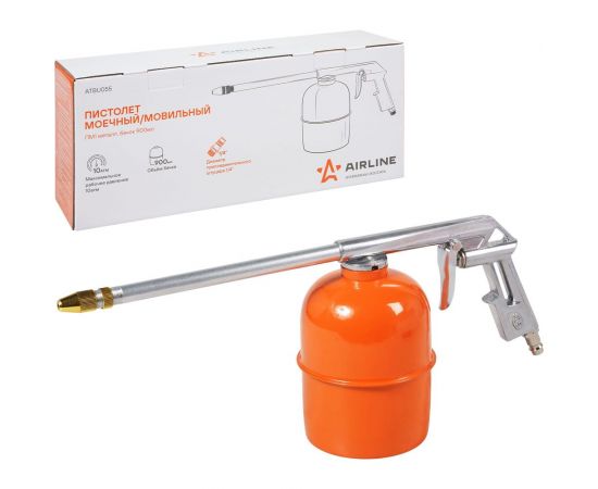 Моечный/мовильный пистолет Airline ПМ1 металл. бачок 900 мл ATBU055 