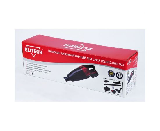 Аккумуляторный пылесос Elitech ПРА 18СЛ 191587 – изображение 18