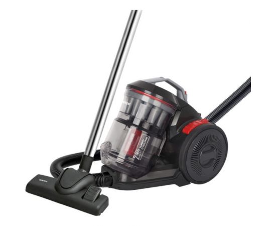 Пылесос Centek черный/красный, циклон, 2400/420Вт, низкий уровень шума, телескоп CT-2523 – изображение 2