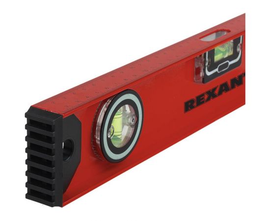 Уровень REXANT Рельс, алюминиевый, 400 мм, 3 глазка, 1 поворотный 12-9210 – изображение 2