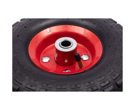 Колесо пневматическое для тачек (10x3.50-4; ось 16 мм; длина 80 мм) ENIFIELD 10x3,50-4 16/80 – изображение 3