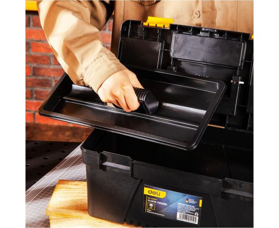 Ящик для инструментов DELI DL432417 380x200x180 мм 98477 – изображение 3