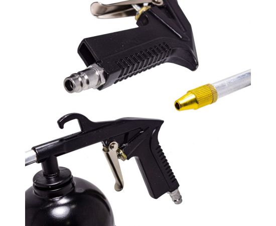 Пневмопистолет для мойки двигателя Forcekraft FK-2374 с бачком 51127 – изображение 3