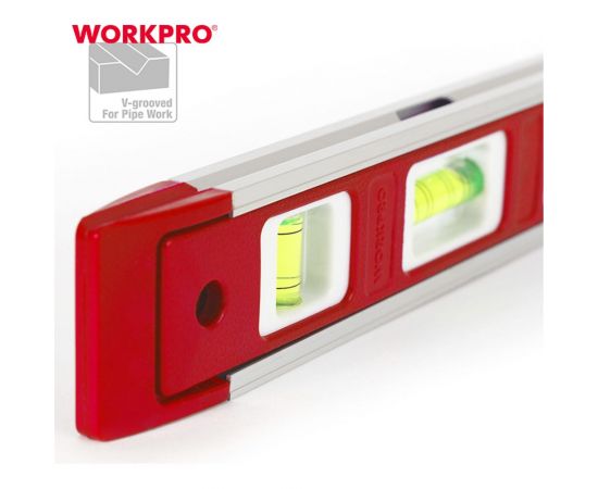 Уровень WORKPRO Торпедо 225 мм, магнитный, 3 глазка WP262026 – изображение 3