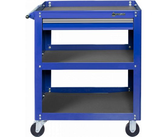 Открытая тележка МАСТАК ОПТИМА 3 полки и ящик, синяя 520-01580MB – изображение 3