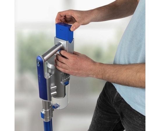 Вертикальный аккумуляторный пылесос циклонного типа Endever SkyClean VC-302, синий/серебристый 90246 – изображение 4