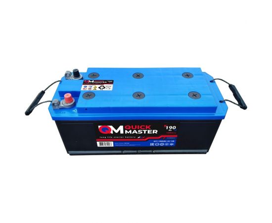 Автомобильная аккумуляторная батарея Quick Master АКБ sp 6ст-190 (R)-(4) 1200a 4657771814563 – изображение 5