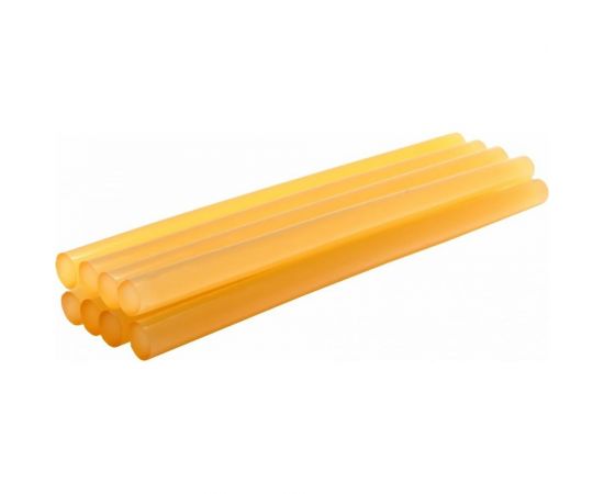 Клей желтый, прозрачный (8 шт; 11х200 мм) для клеевого пистолета ПРАКТИКА 641-640 – изображение 5