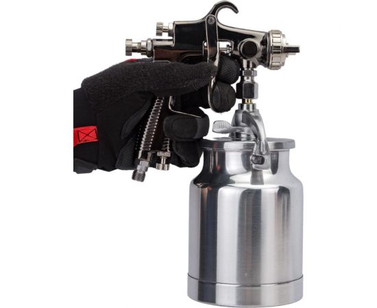 Краскопульт PI TOOLS МР-400 ф1.7мм, верхний бачок 3049 – изображение 5