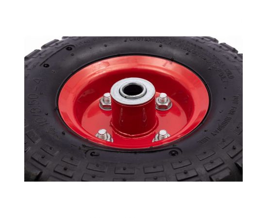 Колесо пневматическое для тачек (10x3.50-4; ось 16 мм; длина 80 мм) ENIFIELD 10x3,50-4 16/80 – изображение 5