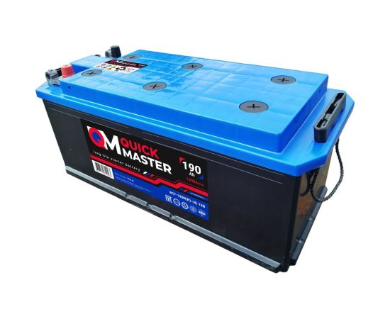 Автомобильная аккумуляторная батарея Quick Master АКБ sp 6ст-190 (R)-(4) 1200a 4657771814563 – изображение 6