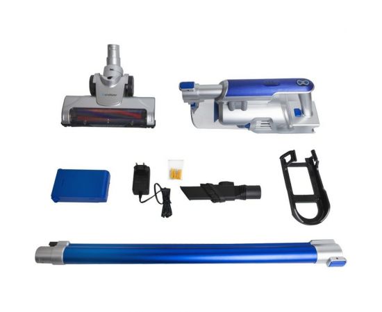 Вертикальный аккумуляторный пылесос циклонного типа Endever SkyClean VC-302, синий/серебристый 90246 – изображение 8