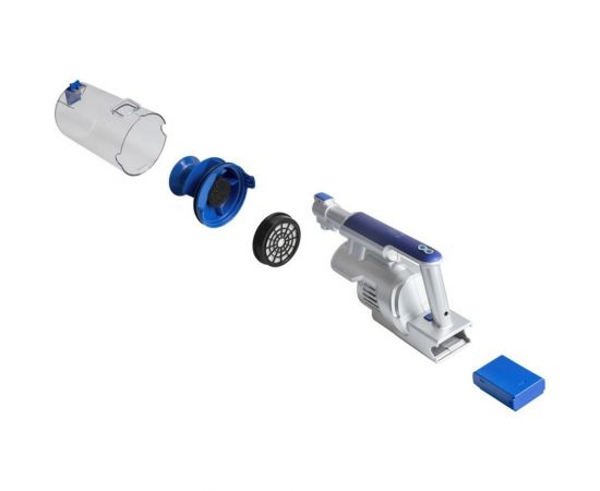 Вертикальный аккумуляторный пылесос циклонного типа Endever SkyClean VC-302, синий/серебристый 90246 – изображение 10