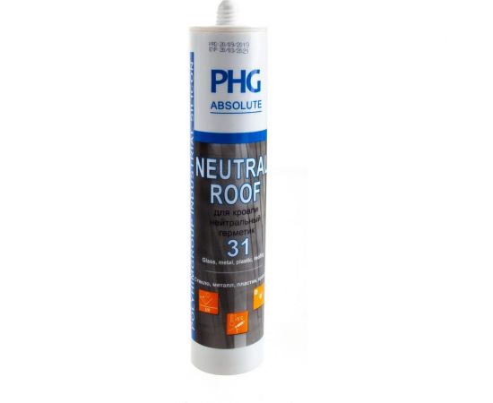 Силиконовый герметик PHG Absolute Neutral Roof черный 280 ml 448747 