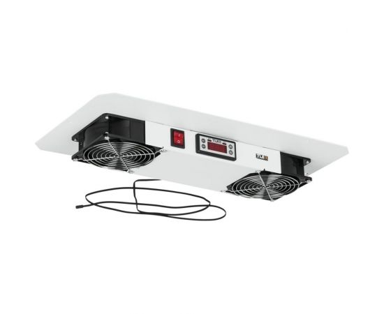 Вентиляторный блок TLK, 2 вентилятора с терморегулятором, GY TLК-FAN2-TERM-I-GY 