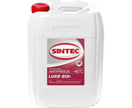 Антифриз Sintec 10 кг, LUX G12 +, красный, 756665 