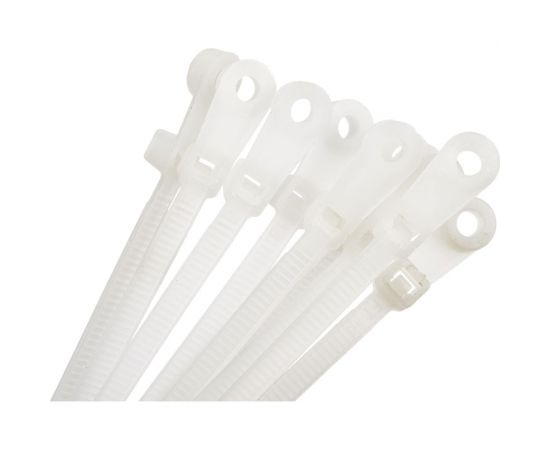 Нейлоновая хомут-стяжка под винт duwi 150x3,6 мм, белая, упаковка 10 шт. 30296 4 