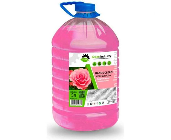 Жидкое мыло Green Industry Hands Clean нежная роза, 5 л 100146 