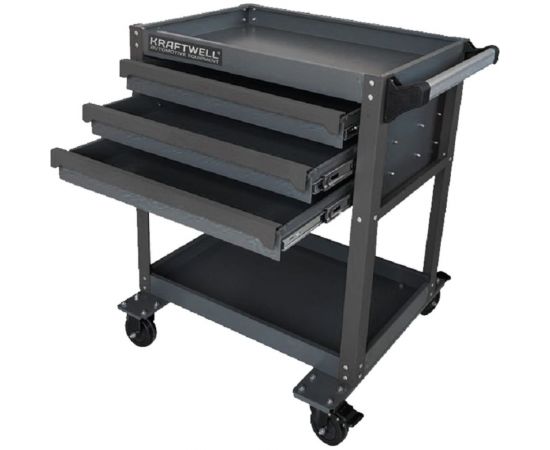 Тележка KraftWell с 3 ящиками и нишей KRW-TT3G 