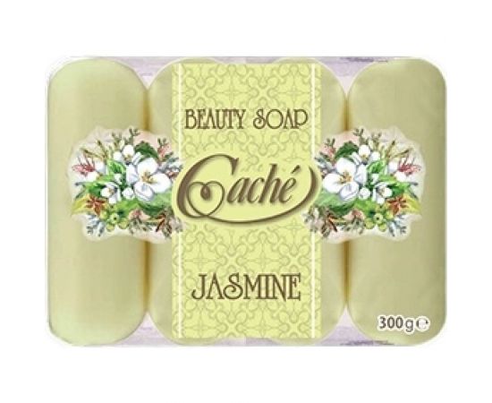 Туалетное мыло для ухода Cache 4 pcs X 75gr X 24 экопак жасмин CLS0001 