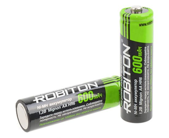 Аккумулятор ROBITON 2шт. SOLAR 600MHAA-2 14581 – изображение 2