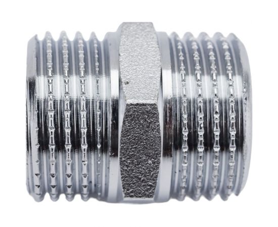 Латунный ниппель AV Engineering наружная-наружная 1/2 хром AVE303004 – изображение 2