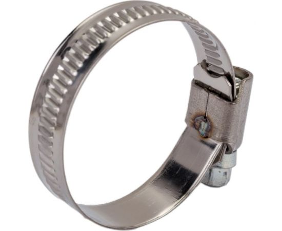 Хомуты ""ЭКСПЕРТ"" Зубр из нержавеющей стали с накатной лентой НЛ-12, 25-40 мм, 100 шт 37822-25-40-100 – изображение 3