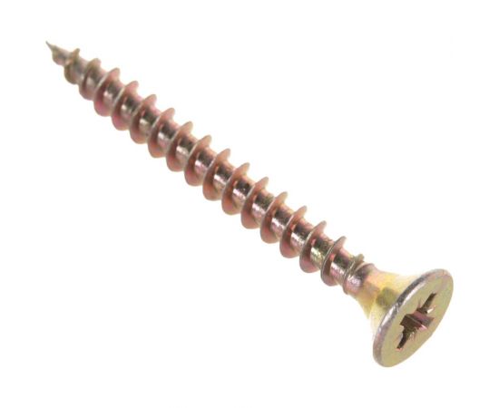 Потайной универсальный шуруп Метизный двор 5,0x45, желтый, 250 шт. 4607159063496 – изображение 3