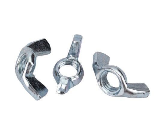 Барашковая гайка Стройбат DIN315 М10 белый цинк 40 шт 307630 – изображение 4