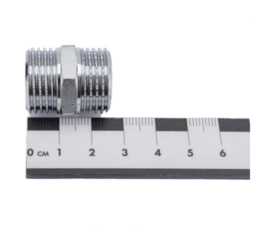 Латунный ниппель AV Engineering наружная-наружная 1/2 хром AVE303004 – изображение 4