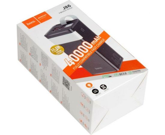 Внешний аккумулятор Hoco J86 Powermaster, 22.5W, 3.0А 40000mAh, черный 868821 – изображение 6