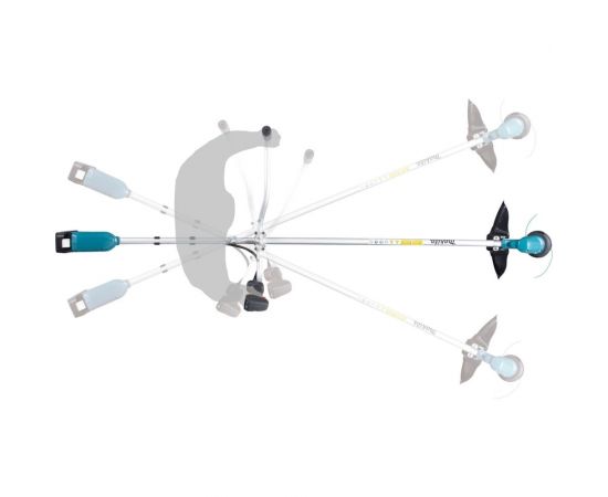 Аккумуляторная коса Makita LXT BL 18В велорукоятка, d-30 см, M10xLH, 2xBL1850B,DC18RC ADT DUR190URT3 – изображение 9