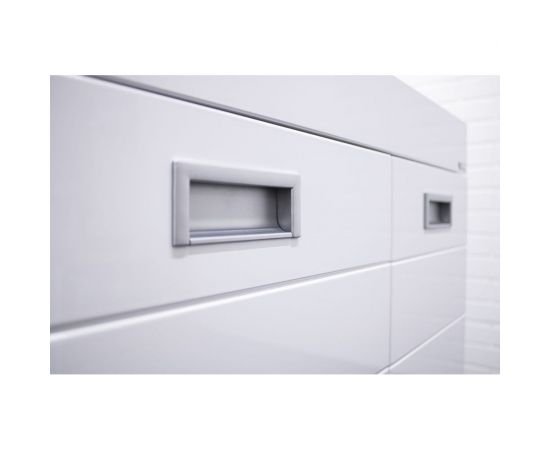 Тумба Домино Cube под умывальник Elen 75 без ящика, с корзиной для белья DC5003T – изображение 9